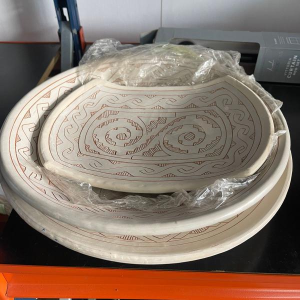 Deco Keramiek White Plates set